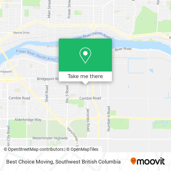 Best Choice Moving map