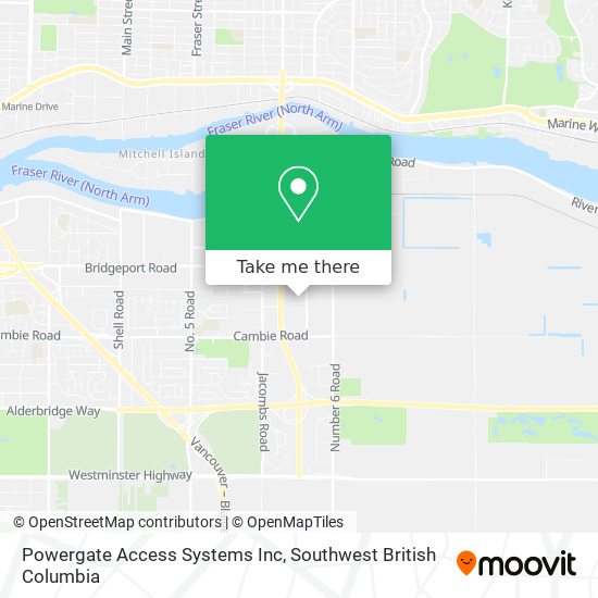 Powergate Access Systems Inc map