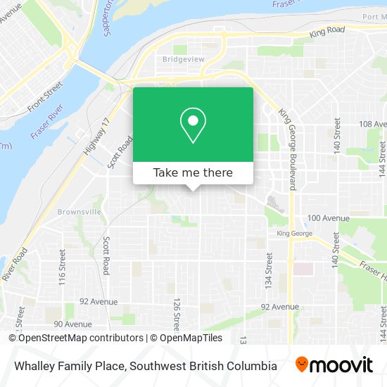 Whalley Family Place map