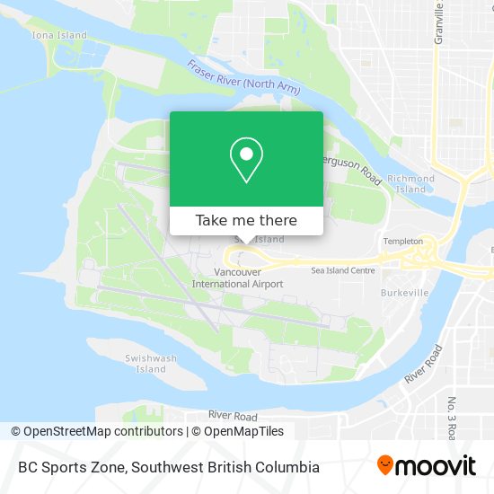 BC Sports Zone map