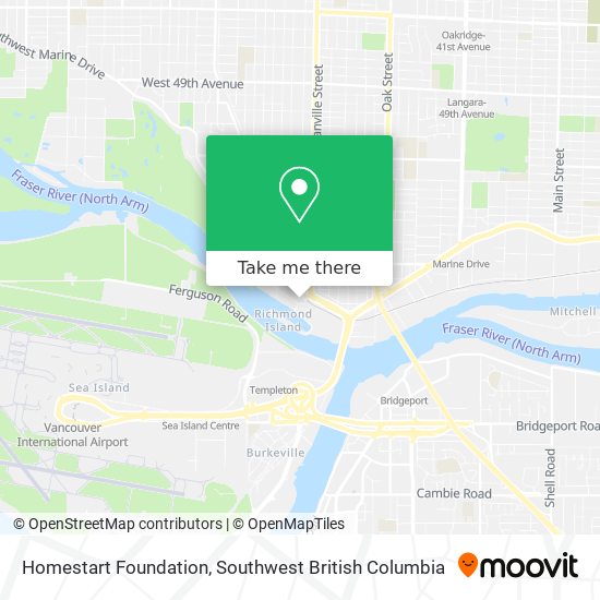 Homestart Foundation map