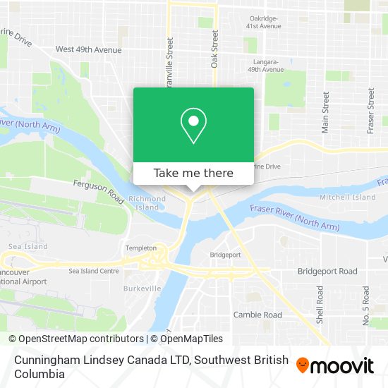 Cunningham Lindsey Canada LTD map