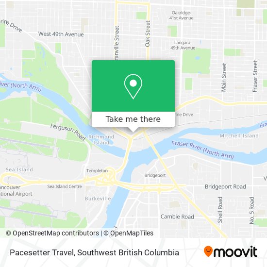 Pacesetter Travel map