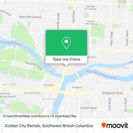 Golden City Rentals map