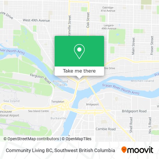 Community Living BC map