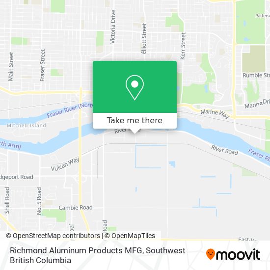 Richmond Aluminum Products MFG map