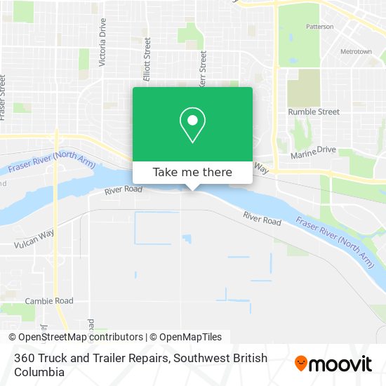 360 Truck and Trailer Repairs map