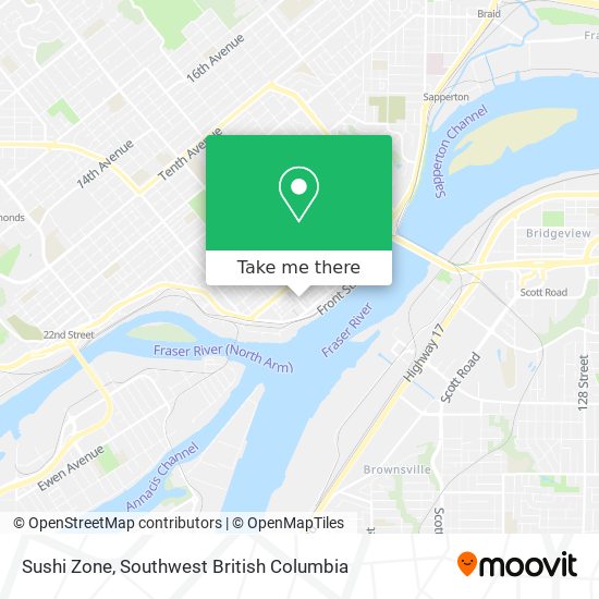 Sushi Zone map