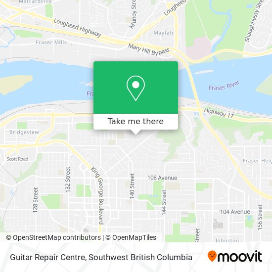 Guitar Repair Centre map