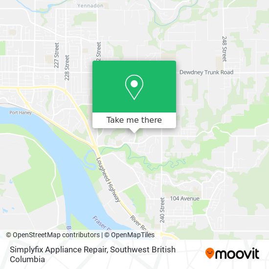 Simplyfix Appliance Repair map