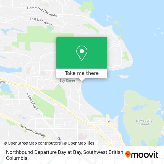Northbound Departure Bay at Bay plan