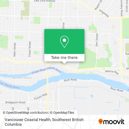 Vancouver Coastal Health map