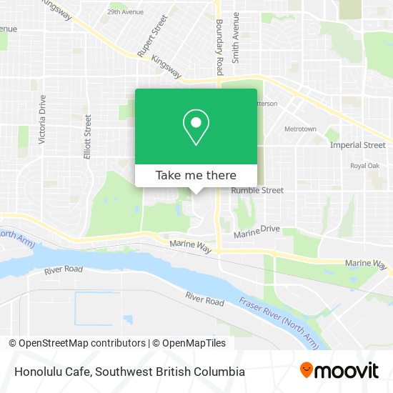 Honolulu Cafe map