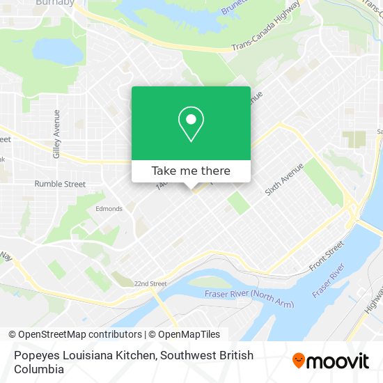 Popeyes Louisiana Kitchen map