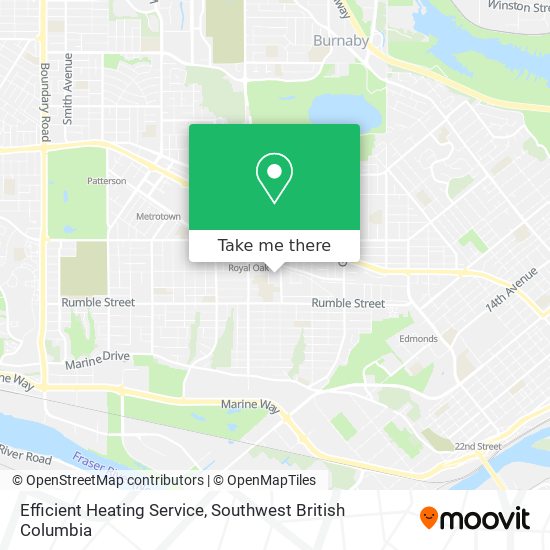 Efficient Heating Service map