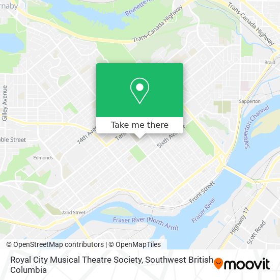 Royal City Musical Theatre Society map