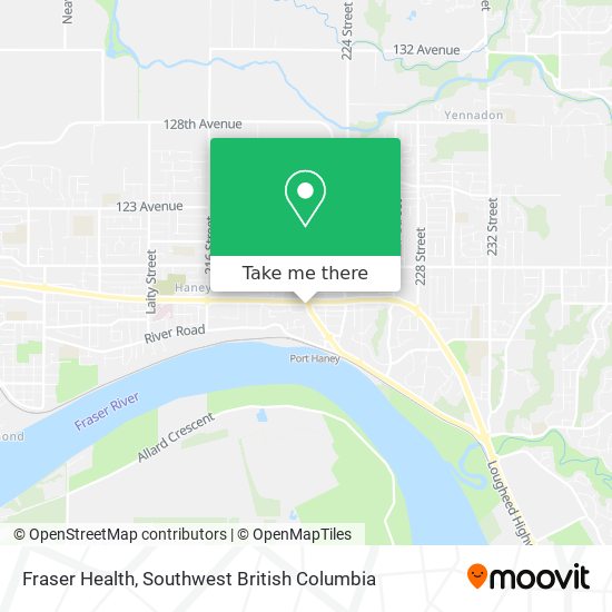 Fraser Health map