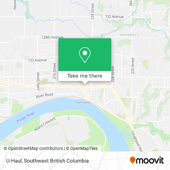 U-Haul map