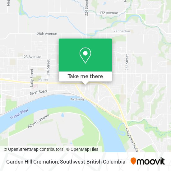 Garden Hill Cremation map