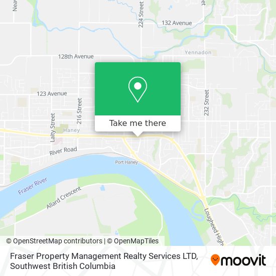 Fraser Property Management Realty Services LTD map