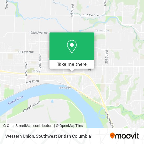 Western Union map