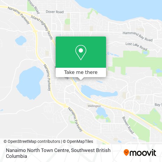 Nanaimo North Town Centre map