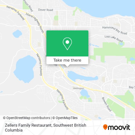 Zellers Family Restaurant map