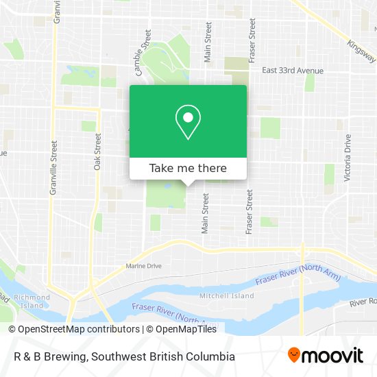 R & B Brewing map