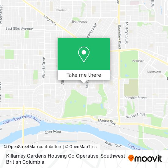 Killarney Gardens Housing Co-Operative map