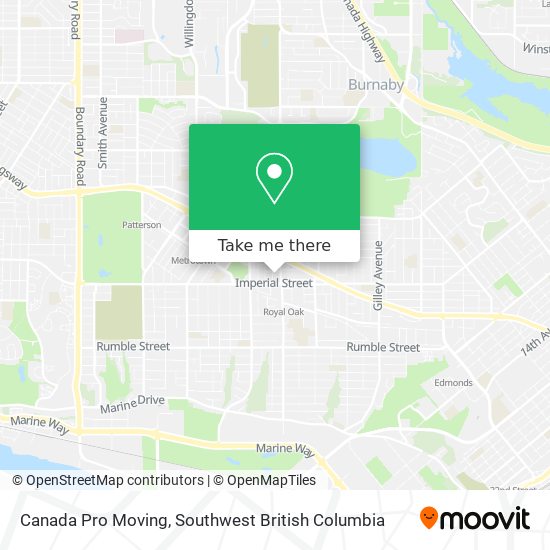 Canada Pro Moving map