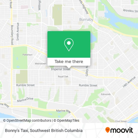 Bonny's Taxi map