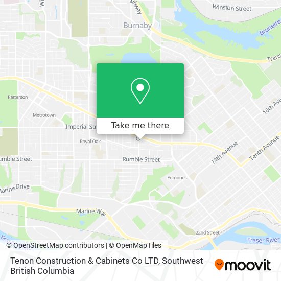 Tenon Construction & Cabinets Co LTD map