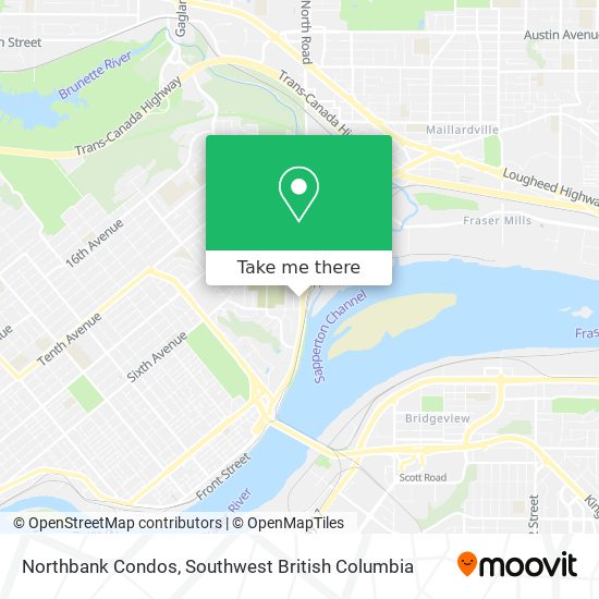Northbank Condos map
