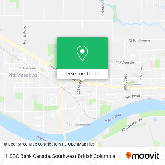 HSBC Bank Canada map