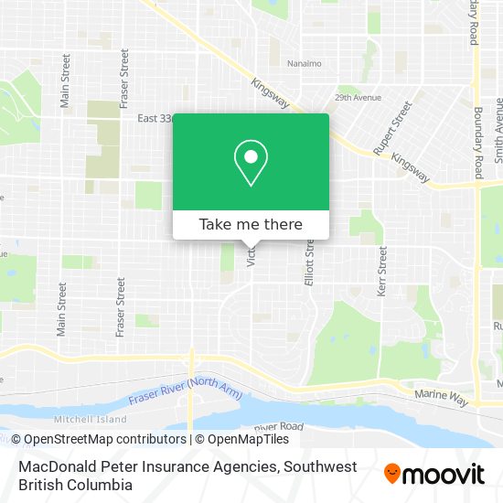 MacDonald Peter Insurance Agencies map