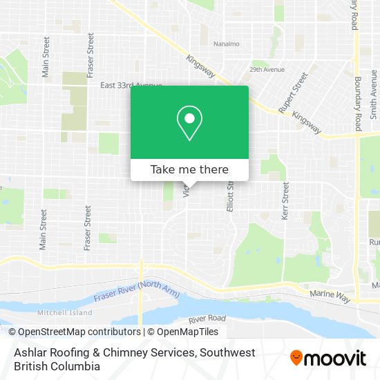 Ashlar Roofing & Chimney Services map