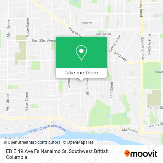 EB E 49 Ave Fs Nanaimo St map