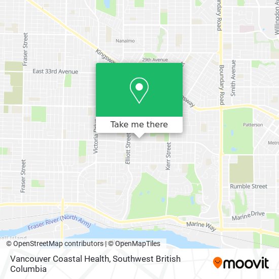 Vancouver Coastal Health map