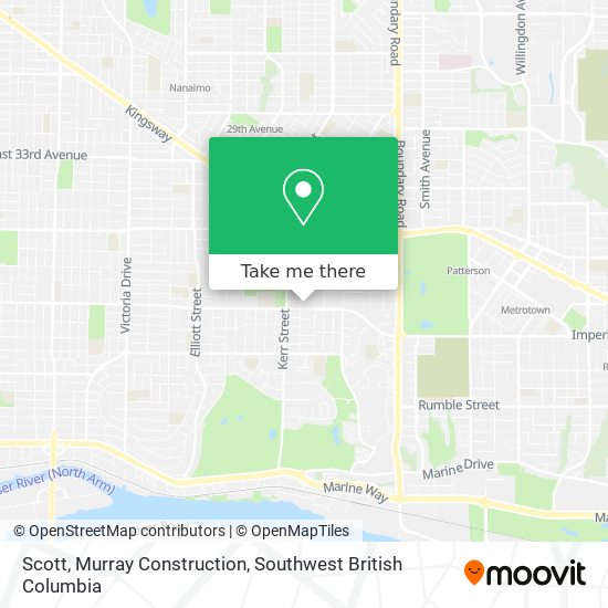 Scott, Murray Construction map