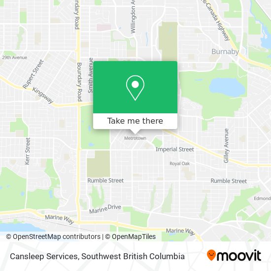 Cansleep Services map