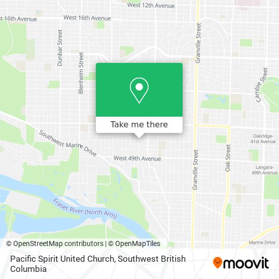 Pacific Spirit United Church map