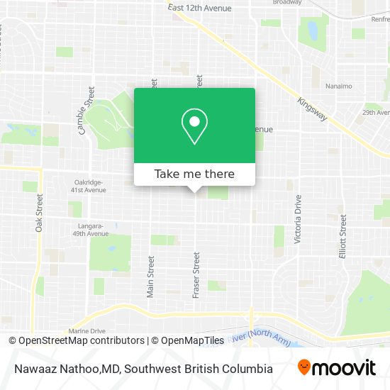 Nawaaz Nathoo,MD map