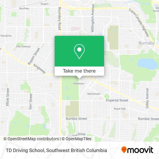 TD Driving School plan