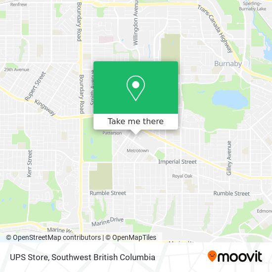 UPS Store map