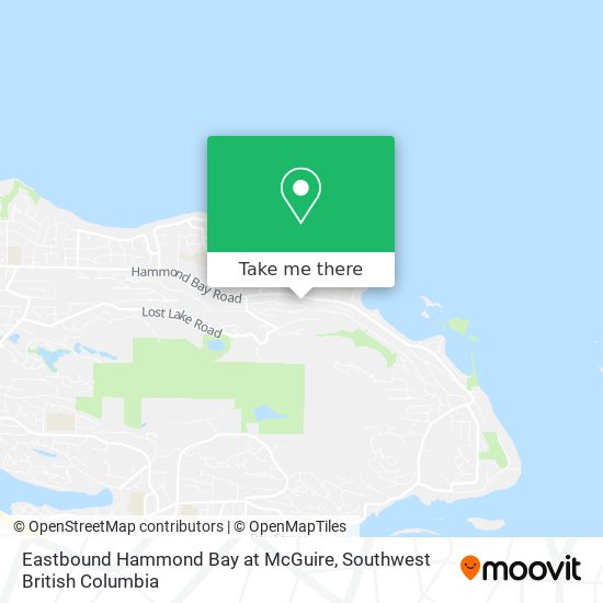 Eastbound Hammond Bay at McGuire map