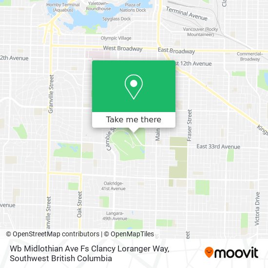 Wb Midlothian Ave Fs Clancy Loranger Way map