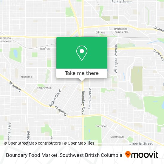 Boundary Food Market map