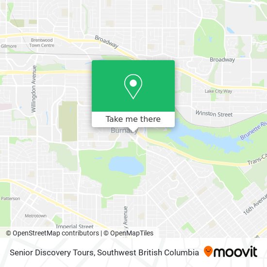 Senior Discovery Tours plan