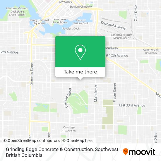 Grinding Edge Concrete & Construction map