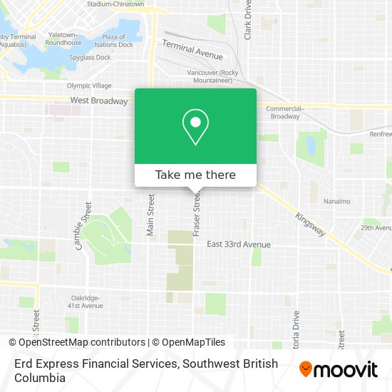 Erd Express Financial Services map